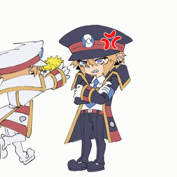 Emmet chasing a Joltik