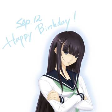 【カラー】山城上総（マブラブT.E.）×バストアップ×誕生日絵