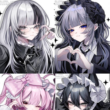 🩷️💙🖤🤍