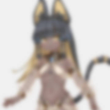 褐色エジプト猫耳ロリ