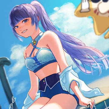 葵ノジョでプール👙