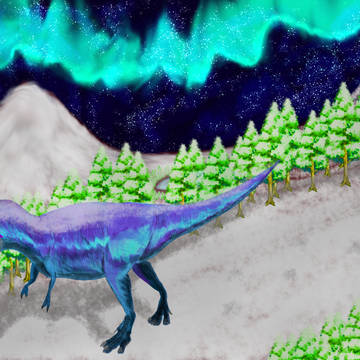オーロラとゴルゴサウルス