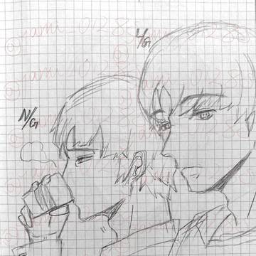 【ラフ描き】眉毛兄弟