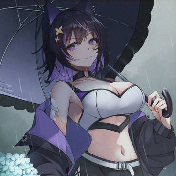 雨中
