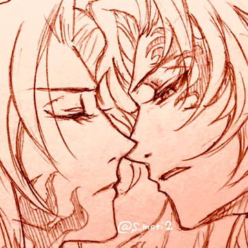 【縁巌】文字書きの合間に、描いていた絵