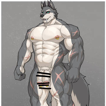 A dragon wolf