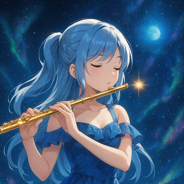 《MO》 星空のフルート 【ミーコ】ブルーヘア