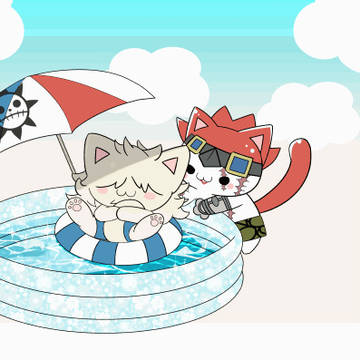 ぱしゃぱしゃ【ねこ】キッド＆キラー