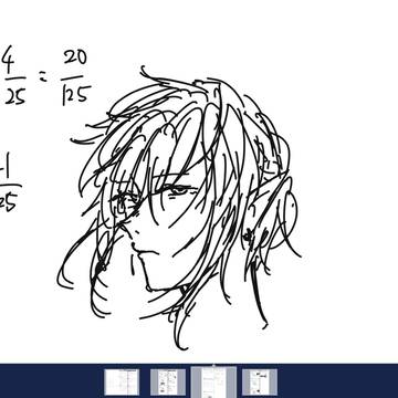 テスト勉強らくがき