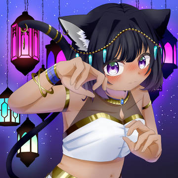 エジプトのクロネコさん
