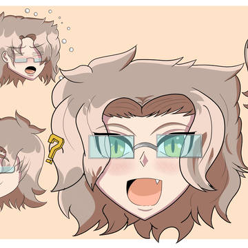 OC Aki Kaze: Facial Expressions