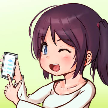サイドテールちゃんとスマホ
