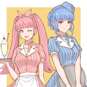 金鹿女子ダイナー風コス