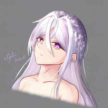 白髪の無名の少女