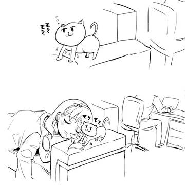 猫のいる事務所