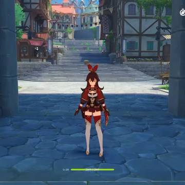 アンバーちゃんとウサギ伯爵のハグシーン