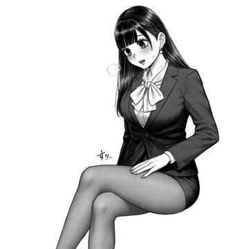 パンストの感触に興奮する由依