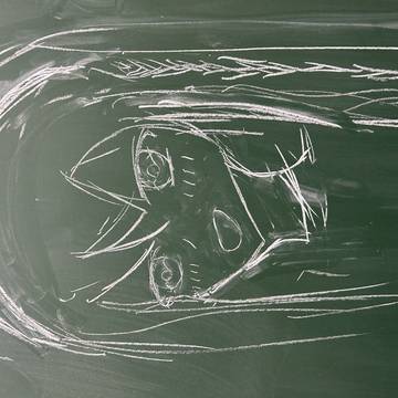 久しぶりに黒板に絵を描いて見ました！