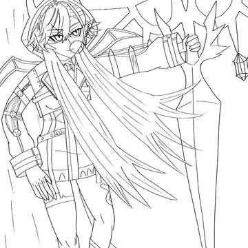 線画 FGO リリス