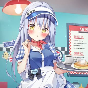 ウェイトレス衣装ぎんこちゃん💙