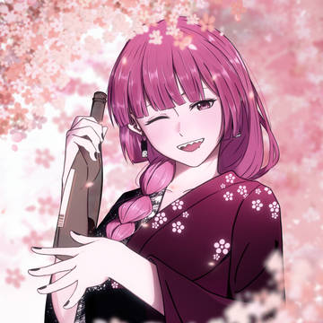 樱花树下醉天使。