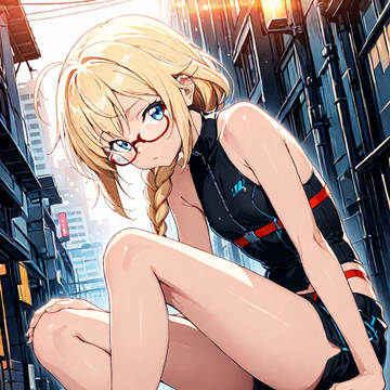 ノースリーブの女の子
