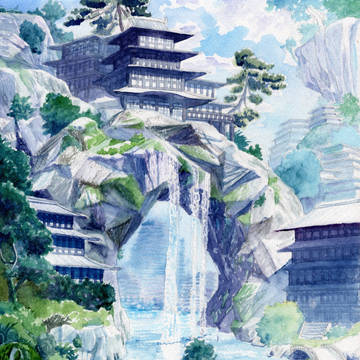 穴の開いた岩