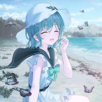 蝶々が飛んできた