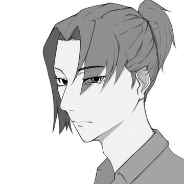 長髪の青年