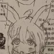 落書き狐耳ロリ