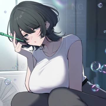 深夜の路地裏でダウナー系お姉さんとシャボン玉とばしたい