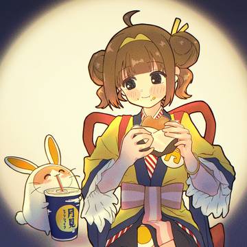 いまだけ月見食べ美ちゃん🌕🍔