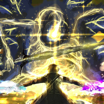 Black Swordsman vs Golden Beast