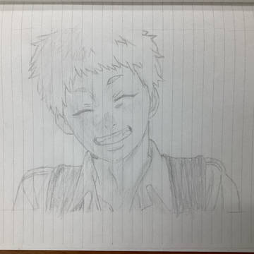 【光が死んだ夏】　ヒカル　模写　