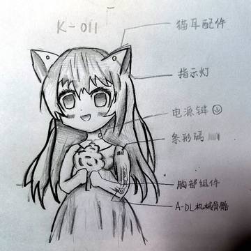 猫娘机器人---小K～（K-011）