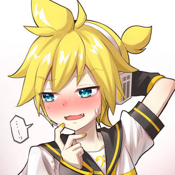 黒歴史が発掘されてしまい気まずそうなレンくん