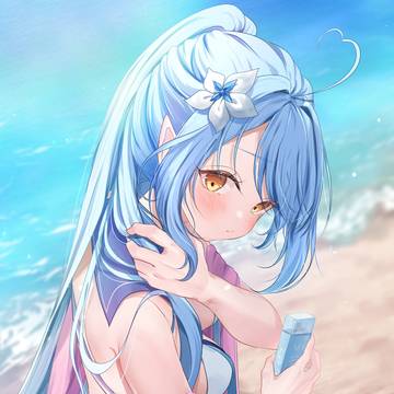 100日チャレンジ4日目 日焼け止めを塗ってほしいラミィちゃん
