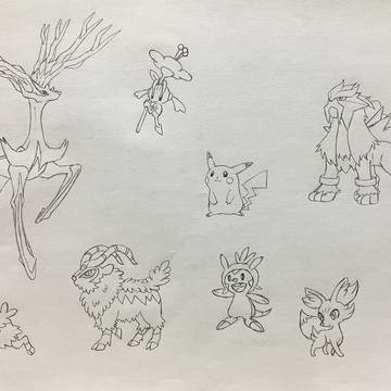 塗り絵の下書き④