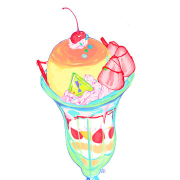 [プリンアラモードになりたいパフェ]