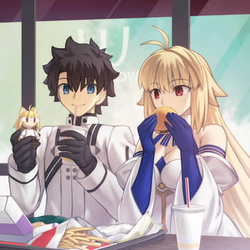【リクエスト】バーガーショップにて