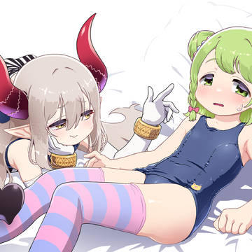 えま★おうがすとさんと森中花咲さん。