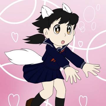 デザインーしずか、白狼