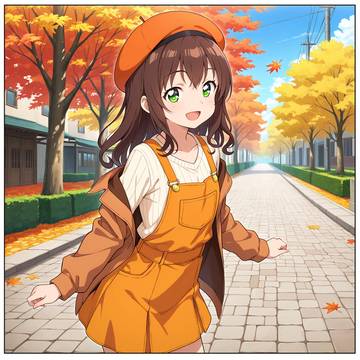 凸凹コンビの私服と秋を歩く
