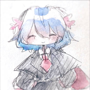 水彩絵+らくがき