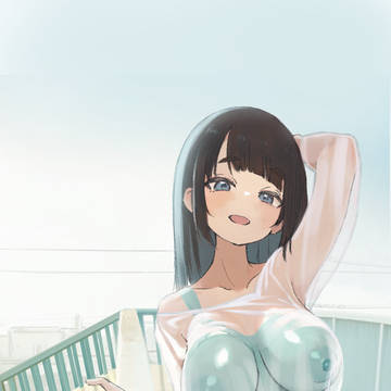 ボディペイント朝日に照らされて