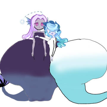 Mystic opal and aquamarine thicc