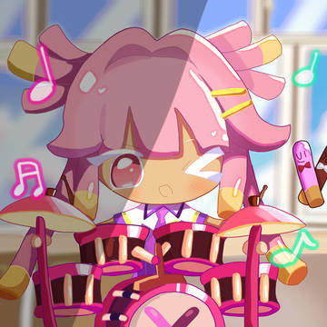 苺チョコスティック味クッキーちゃん描きました‼️‼️
