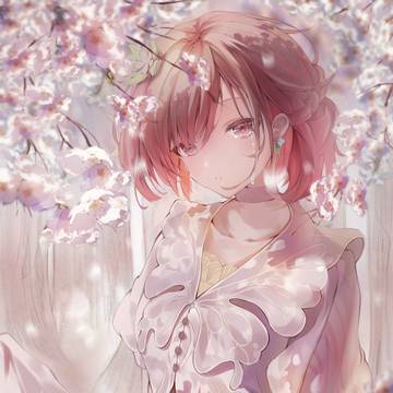 余花にみとれて