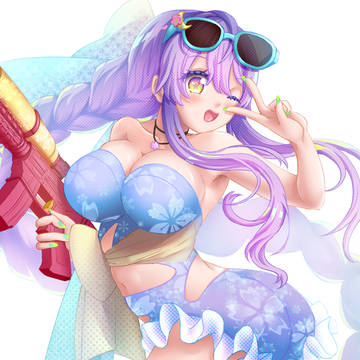 Vtuber桜星ユキちゃん（通常衣装の水着アレンジ）
