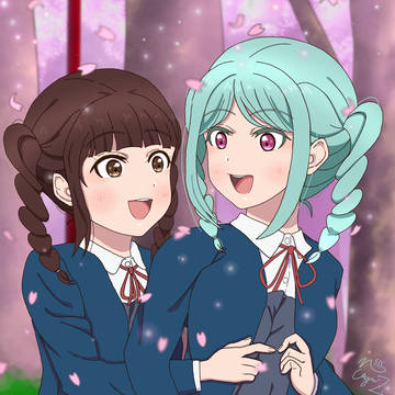 坂倉花さん寄せ書き企画イラスト🌸🪼